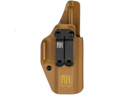 SHARKY - Glock 19/23/32 - Glock 19X/45 - vnitřní kydexové pouzdro - plný sweatguard - coyote hnědá