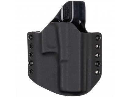 OWB - Glock 17 Gen5 - vnější kydexové pouzdro - poloviční sweatguard - černá/černá