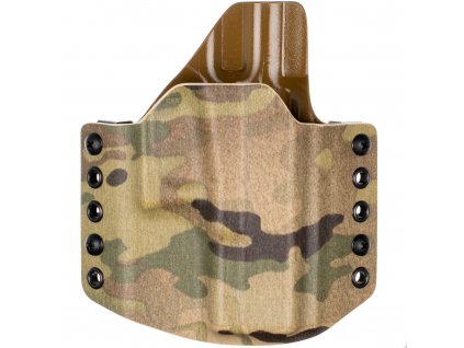 OWB - CZ P-10 C OR - vnější kydexové pouzdro - poloviční sweatguard - multicam/coyote hnědá