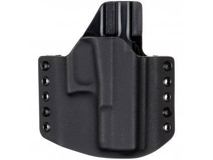 OWB - Glock 19 Gen5 - Glock 19X/45 - vnější kydexové pouzdro - poloviční sweatguard - černá/černá