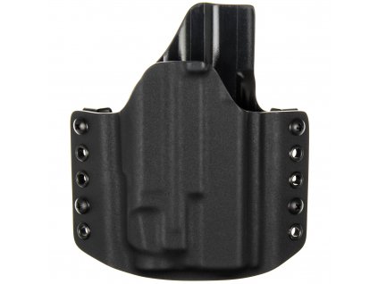 OWB - Glock 19 Gen5 - Glock 19X/45 + Fenix GL19R - vnější kydexové pouzdro - poloviční sweatguard - černá/černá