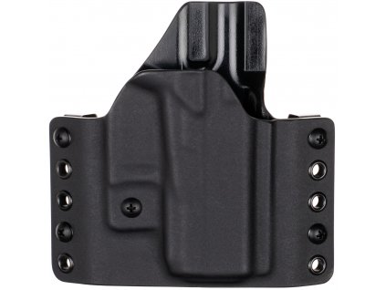 OWB - Glock 43X Rail MOS - vnější kydexové pouzdro - poloviční sweatguard - ns - černá/černá