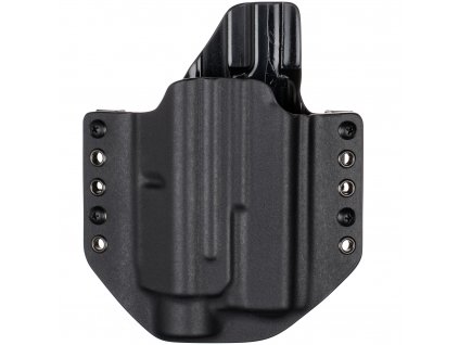 OWB - Glock 17 Gen5 + Streamlight TLR-2 - vnější kydexové pouzdro - poloviční sweatguard - černá/černá