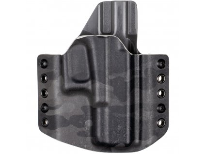 OWB - Glock 19 Gen5 - Glock 19X/45 - vnější kydexové pouzdro - poloviční sweatguard - multicam black/tmavě šedá