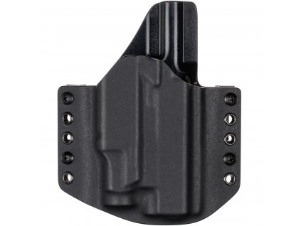 OWB - Glock 48 Rail MOS + Streamlight TLR-7 Sub - vnější kydexové pouzdro - poloviční sweatguard - černá/černá