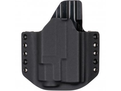 OWB - Glock 19/23/32 + Fenix GL22 - vnější kydexové pouzdro - poloviční sweatguard - černá/černá
