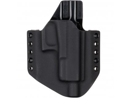 OWB - Glock 19 Gen5 - Glock 19X/45 + ZÁVIT - vnější kydexové pouzdro - poloviční sweatguard - černá/černá