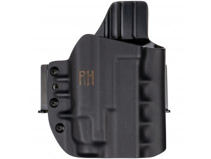 FROGY - Glock 19/23/32 - Glock 19X/45 + Streamlight TLR-7 X - vnější kydexové pouzdro - poloviční sweatguard - černá