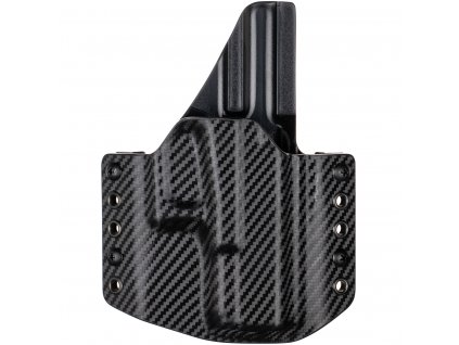 OWB - Glock 19/23/32 - Glock 19X/45 - vnější kydexové pouzdro - plný sweatguard - carbon/černá