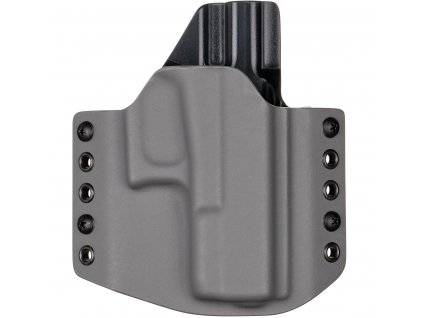 OWB - Glock 19/23/32 - Glock 19X/45 - vnější kydexové pouzdro - poloviční sweatguard - šedá/černá
