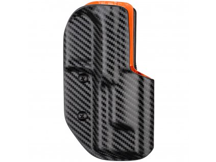 IPSC DL - Walther Q5 Match Steel Frame - sportovní kydexové pouzdro - carbon/oranžová