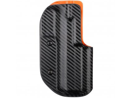 IPSC DL - KMR L-02 SPECTRA - sportovní kydexové pouzdro - carbon/oranžová