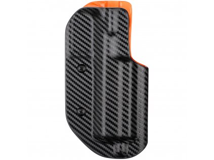 IPSC DL - KMR S-02 - sportovní kydexové pouzdro - carbon/oranžová