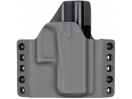 OWB - Glock 43X Rail MOS - vnější kydexové pouzdro - poloviční sweatguard - tmavě šedá/černá