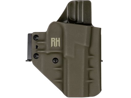 FROGY - CZ P-10 F - vnější kydexové pouzdro - poloviční sweatguard - olivová