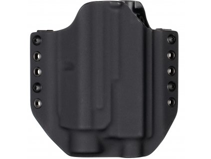 OWB - Glock 19 Gen5 - Glock 19X/45 + Streamlight TLR-2 HL + ZÁVIT - vnější kydexové pouzdro - bez sweatguardu - černá/černá