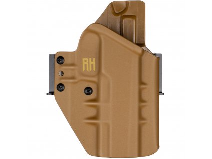 FROGY - SIG Sauer P320 Full-Size/X-Five - vnější kydexové pouzdro - poloviční sweatguard - coyote hnědá