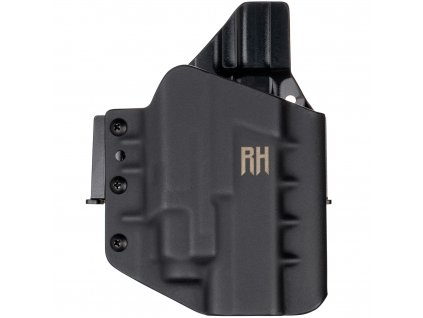 FROGY - Glock 17/22/31 + Fenix GL22 - vnější kydexové pouzdro - poloviční sweatguard - černá