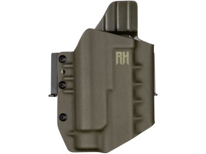 FROGY - Glock 19/23/32 - Glock 19X/45 + Streamlight TLR-1 HL - vnější kydexové pouzdro - poloviční sweatguard - olivová