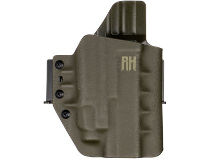FROGY - Glock 17/22/31 + Streamlight TLR-7 X - vnější kydexové pouzdro - poloviční sweatguard - olivová
