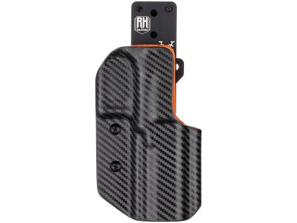 IPSC DL - Walther PDP 5" - RH závěs - sportovní kydexové pouzdro - carbon/oranžová