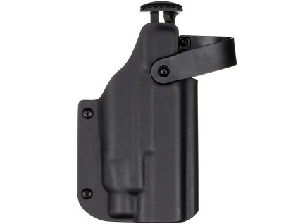 TAC - Glock 17/19 MOS - Glock 19X/45 + Streamlight TLR-7 HL-X - AUTO pojistka - taktické kydexové pouzdro - černá 3 mm