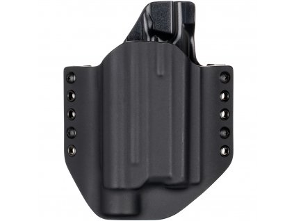 OWB - CZ 75 P-01 Ω - CZ 75 D Compact - CZ 75 Compact Shadow Line + Streamlight TLR-1 - vnější kydexové pouzdro - poloviční sweatguard - černá/černá