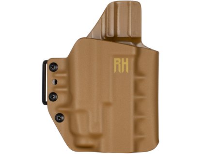 FROGY - Glock 19/23/32 - Glock 19X/45 + Streamlight TLR-7 HL-X - vnější kydexové pouzdro - poloviční sweatguard - coyote hnědá