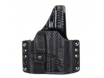 OWB - Springfield XDM 3.8" - vnější kydexové pouzdro - plný sweatguard - ns - carbon/černá