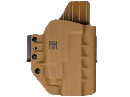 FROGY - Glock 17/22/31 + Fenix GL19R - vnější kydexové pouzdro - poloviční sweatguard - coyote hnědá