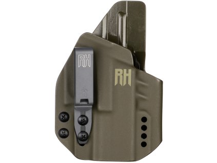 CROCY - Glock 43/43X - Glock 43X Rail MOS - appendix vnitřní kydexové pouzdro - olivová