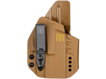 CROCY - Glock 43/43X - Glock 43X Rail MOS - appendix vnitřní kydexové pouzdro - coyote hnědá