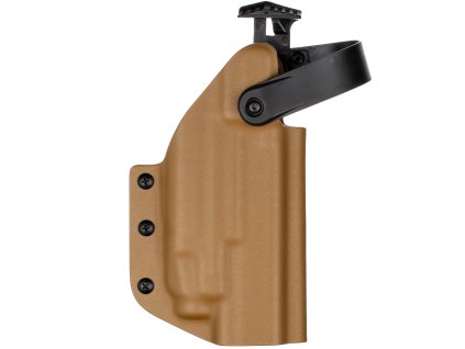 TAC - Glock 17/19 MOS - Glock 19X/45 + Streamlight TLR-8 - AUTO pojistka - taktické kydexové pouzdro - coyote hnědá 3 mm
