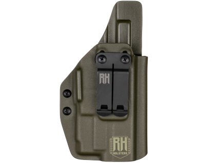 SHARKY - Glock 19 Gen3-5 - Glock 19X/45 + Glock GTL II - vnitřní kydexové pouzdro - plný sweatguard - olivová