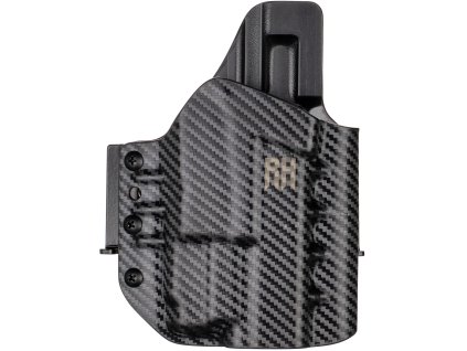FROGY - Glock 19 Gen3-5 - Glock 19X/45 + Glock GTL II - vnější kydexové pouzdro - poloviční sweatguard - carbon