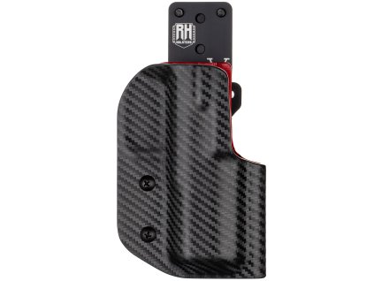 IPSC DL - CZ Shadow 2 Compact / CARRY - RH závěs - sportovní kydexové pouzdro - carbon/červená