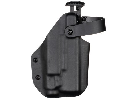 TAC - Glock 19 Gen3-5 - Glock 19X/45 + Fenix GL06 - AUTO pojistka - taktické kydexové pouzdro - černá 3 mm