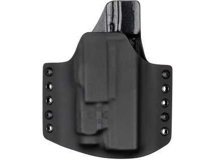 OWB - Glock 17 Gen5 + Fenix GL06 - vnější kydexové pouzdro - poloviční sweatguard - černá/černá