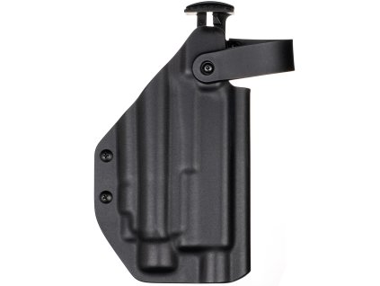 TAC - Glock 17/19 MOS - Glock 19X/45 + Olight Baldr Pro - AUTO pojistka - taktické kydexové pouzdro - černá 3 mm