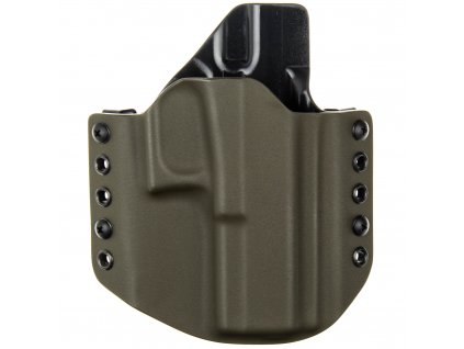 OWB - Glock 17/22/31 - vnější kydexové pouzdro - poloviční sweatguard - olivová/černá