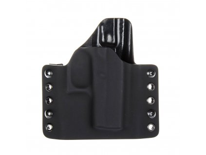 OWB - Glock 42 - vnější kydexové pouzdro - poloviční sweatguard - černá/černá