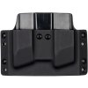 OWB - SIG Sauer P320 - vnější kydexové pouzdro na 2 zásobníky - plný sweatguard - černá/černá