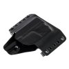 OWB - Glock 43/43X + Streamlight TLR-6 - vnější kydexové pouzdro - poloviční sweatguard - černá/černá