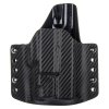 OWB - Glock 19/23/32 + Inforce APLc- vnější kydexové pouzdro - poloviční sweatguard - carbon/černá