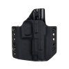 OWB - Grand Power K100 - vnější kydexové pouzdro - poloviční sweatguard - černá/černá