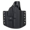 OWB - Glock 17/22/31 - vnější kydexové pouzdro - poloviční sweatguard - ns - černá/černá