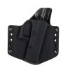 OWB - Glock 19/23/32 - Glock 19X/45 - vnější kydexové pouzdro - poloviční sweatguard - se sklonem - černá/černá