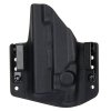 OWB - Glock 19/23/32 + Viridian X5L + ECR - vnější kydexové pouzdro - poloviční sweatguard - černá/černá
