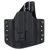 OWB - Glock 19/23/32 + Viridian X5L + ECR - vnější kydexové pouzdro - poloviční sweatguard - černá/černá