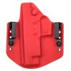 OWB - SIG Sauer P226 Rail - vnější kydexové pouzdro - poloviční sweatguard - carbon/červená